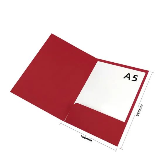 Custom Paper Folder with Pockets Dividers A4 Archiving Files Organizer Envelope Folders - Image 2