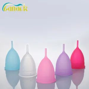 Silicone Product Cleaner Menstrual Cups Shape Cup Type Regular Length 15-25ml Usage Built-in Time Used Night Model NO. T, S, L - Image 1