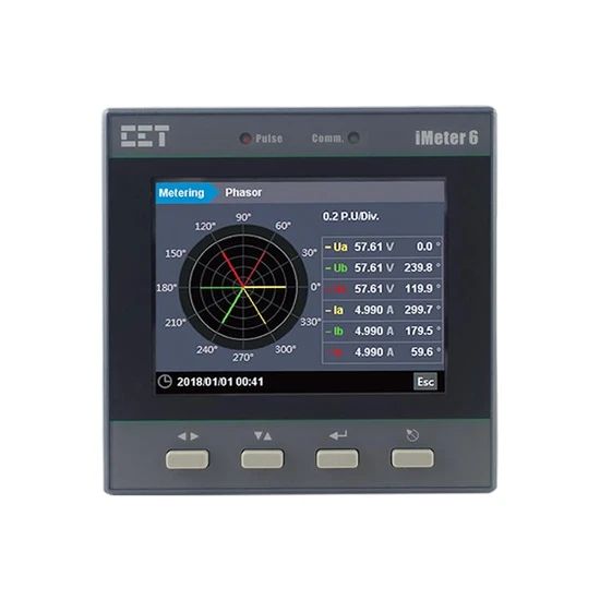 iMeter 6 Class 0.2S three phase PQ electric energy meter with color LCD ...