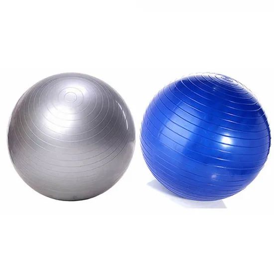 Wholesale PVC Anti-Burst Yoga Exercise Ball with Striped Non-Slip Elastic Pilates Accessories Customizable - Image 3