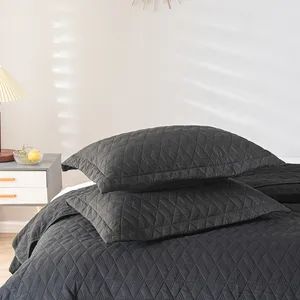 Free Sample Embroidered Sheet Set Light Weight Quilts Multi Color Quilts - Image 6