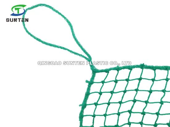 Green HDPE Container Net, Fall Arrest Net, Construction Safety Catch Net, Anti-Falling Net - Image 1