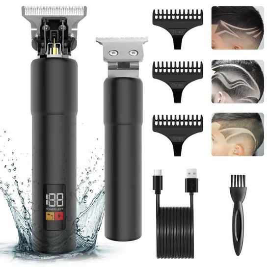 Factory Wholesale Hair Clippers Professional Razor Trimmer Gender Men Trademark SLS Net Weight 182g Model NO. SLS-306T Main Materials ABS - Image 2