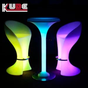 Bar Chairs and Table Garden for Kitchen Hotel MOQ 10 PCS Color RGBW Style Modern Condition New Folded Unfolded HS Code 94037000 - Image 1