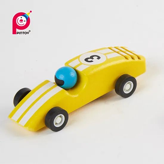 Wooden Racing Pull-Back Toy Car - Image 4