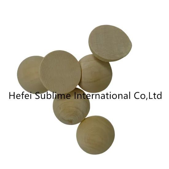 Unfinished Natural Smooth Half Wooden Split Balls for DIY Crafts - Image 3