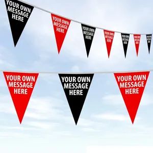 Custom Triangle Pennant String Bunting Flags Banner Origin China Trademark YS MOQ 10 Meters Model NO. SB-P Size Customized - Image 4