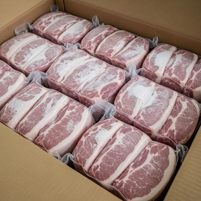 Frozen Pork Loin Carefully Frozen Meat Portion Maintaining Natural Texture For International Distribution - Image 1