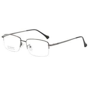 Original Design Square Eye Glasses Male Transparent Acetate Titanium Spectacle Frames - Image 6
