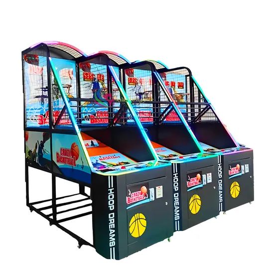 Foldable Basketball Shooting Sport Style Metal Plastic Wood Material Arcade Game Machine - Image 1