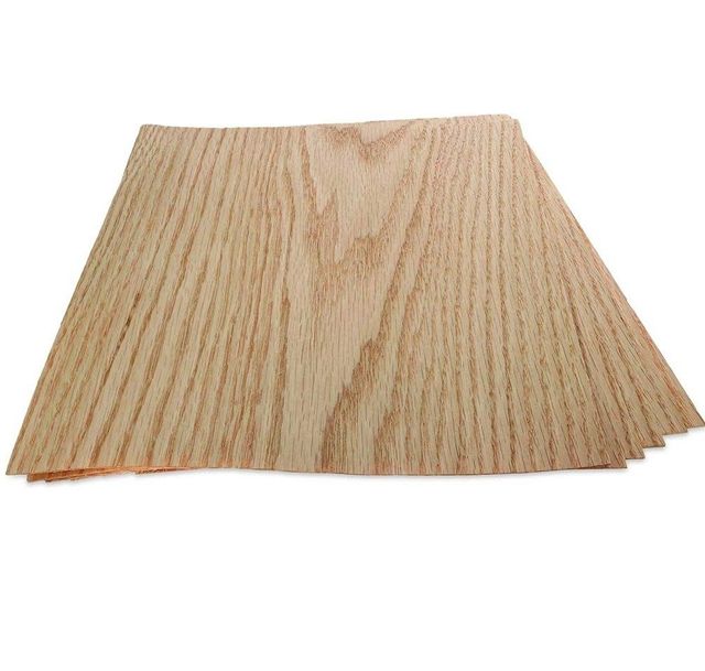 Red Oak Wood Veneer Sheet, Flat CutPlain Sliced Customized Sheet Sized - Image 3