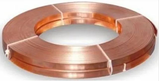 Bare Copper Strip, Thickness: 3mm, Size/Diameter: 4 inch Size 50mm Type Bare Thickness 3mm Pack Type Roll Grade Pure - Image 1
