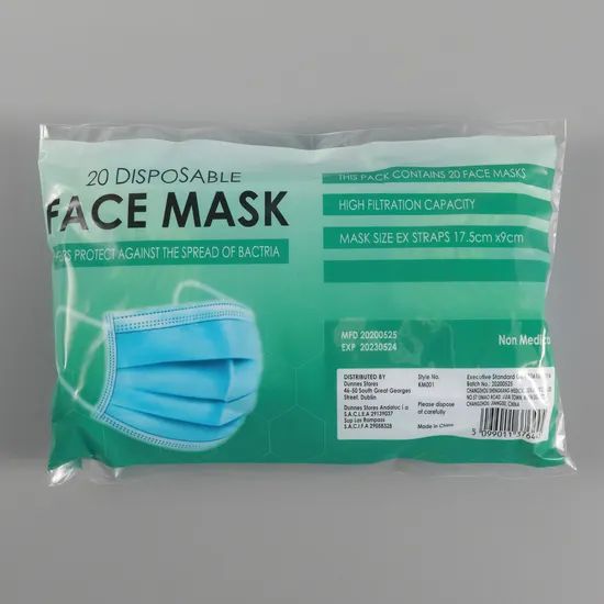 Disposable Adult Earloop Protective Face Mask Color Blue Shape Dust Mask Model NO. NP101 Trademark SUCSHK HS Code - Image 5