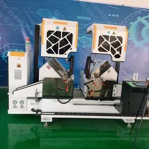 Window Machine Manufacture PVC/UPVC Window and Door Making Machine Double Head Mitre Saw Cutting Saw Machine - Image 2