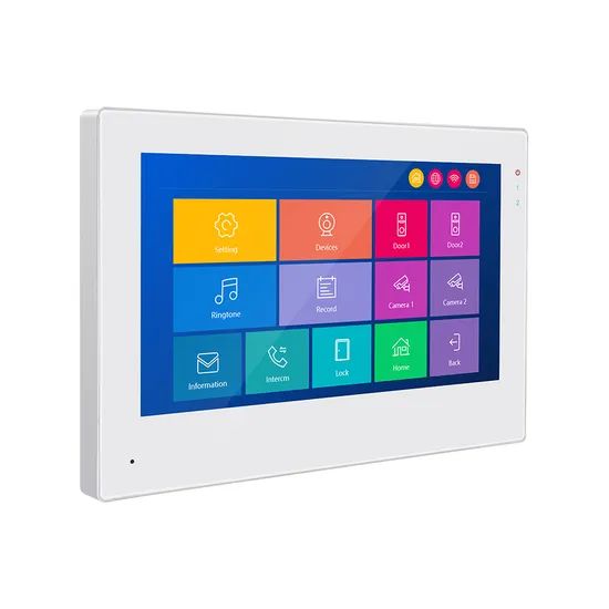 4 Wire Smart Video Door Phone Touch Screen with Fingerpirnt Call Button - Image 2