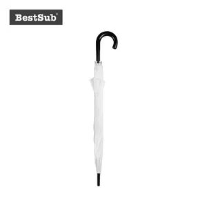 23 Inch White Promotional Umbrella STUM23W  - Image 5