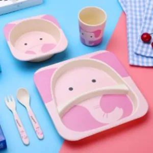 Food Grade Adorable Kids Plate Sets Melamine Tableware Dinnerware - Image 5