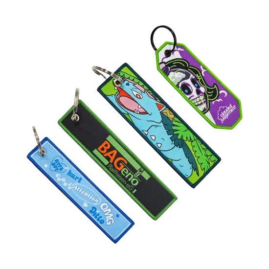 Premium Personalized Metal Key Chains with Custom Embroidery - Image 2