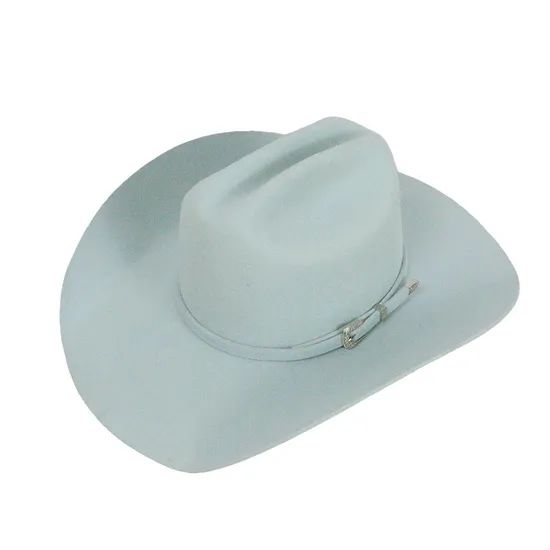 Wholesale 100% Wool Felt Cowgirl Hats for Women Men Wide Brimmed Western Solid Color Cowboy Hats - Image 4