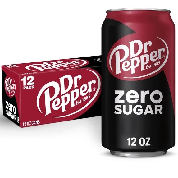 DR PEPPER ZERO SUGAR CN, 12OZ/12PKX2 - Image 1