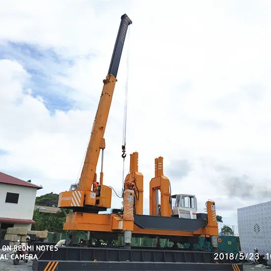 Advanced Static Pile Driving Rig with ISO Certification Noise Low Noise ...