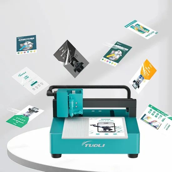 Tuoli Factory Direct Mini Hydrogel Film Sheet Plotter Screen Protector Making Mobile Cell Phone Skin Cutting Machines - Image 1