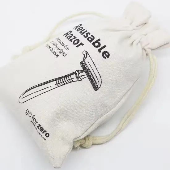Promotional Drawstring Bags Canvas Drawstring Gift Bag Custom - Image 3