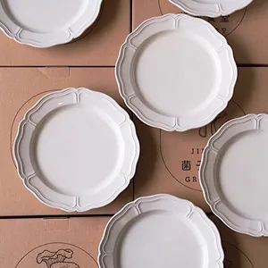 Manufacturer 35 Years Porcelain Dinner Plates Set High Fired Ceramic Dinnerware Kitchenware - Image 3