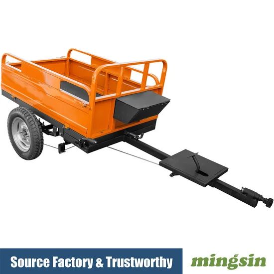 Small Farm Tiller Pulled Mini Cargo Transport Trailer for Micro Cultivators - Image 5