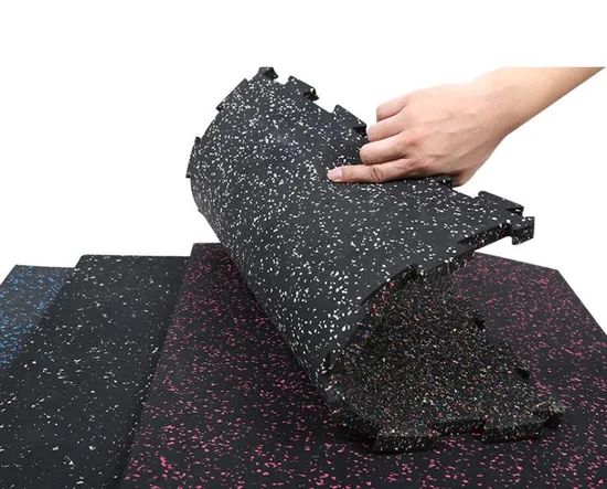 Fire Resistant Gym Flooring Free Sample Recycled Environmental Proetction Rubber Colorful Gym Mat - Image 2