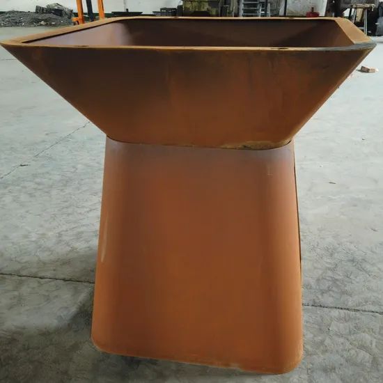 Patio Propane Firepit Table Rectangle Corten Steel Gas Fire Pits - Image 3