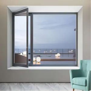 Energy-Efficient Environmentally Metal Window Aluminum Single Hung Window - Image 3