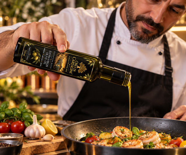Oro Di Cartagine Signature Blend Tunisian Extra Virgin Olive Oil – 250ml Glass Bottle - Image 4