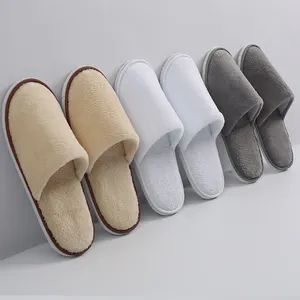Custom Disposable Hotel SPA Soft Coral Fleece Slippers Size Medium Model NO. 1 Origin China Type Slipper Feature Soft Thickness - Image 4