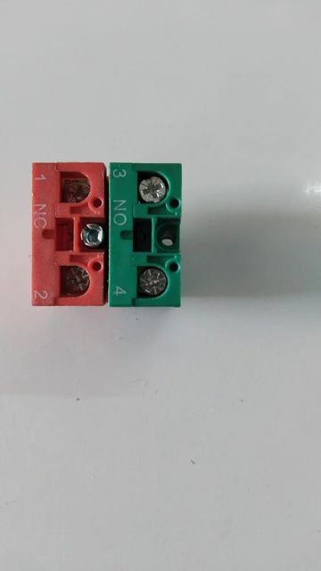 Plastic No Nc Element, 1 Pole Color red Voltage 110 V Material Plastic Number of Poles 1 Pole Vibration Resistance Yes Country of Origin Made in - Image 2