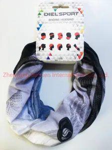 OEM Customized Logo Printed Polyester Microfaser Neck Bandanas Multifunctional Loop Tube Scarves - Image 1