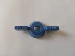 Butterfly Handle Aluminum Die Casting for Gate Valve with Powder Coating with Machining - Image 5