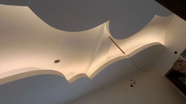 Designer Gypsum False Ceiling Services With Material Material Gypsum Model Customized Ceiling Type Gypsum Design Type - Image 1