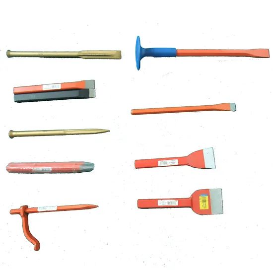 2PCS Carbon Steel Hexagonal Painting Blue Handle Cold Chisels Set - Image 3
