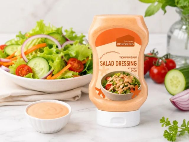 Tangy Creamy Thousand Island Salad Dressing - Image 1