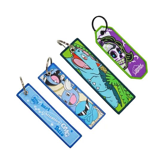 Premium Personalized Metal Key Chains with Custom Embroidery - Image 3