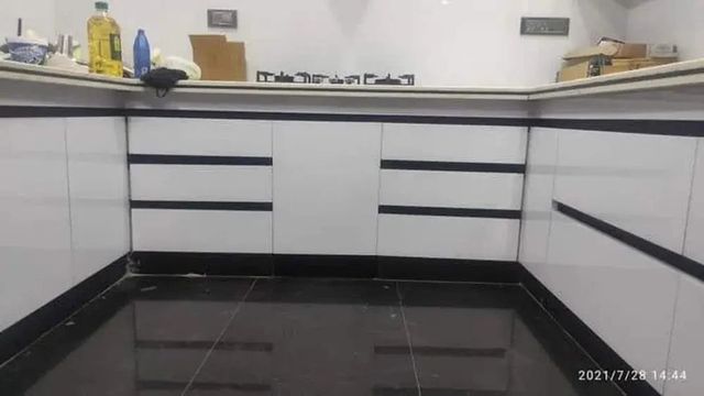 Modular Kitchen Cabinets Appearance Modern Pattern Design Plain Product Type Standard Kitchen Design U-Shape Weight Capacity - Image 4