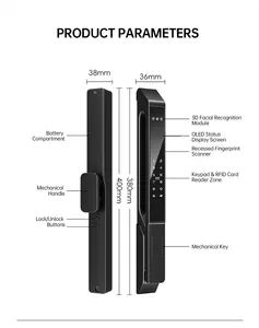Advanced Tuya Smart Lock for Wooden Doors - Keyless Security Part Lock Style Modern Trademark FXL Model NO. T06-TUYA HS Code - Image 4