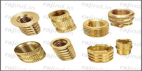 Round Golden Threaded Brass Inserts, Packaging Type: Packet Shape Round Color Golden Material Brass Packaging Type - Image 5