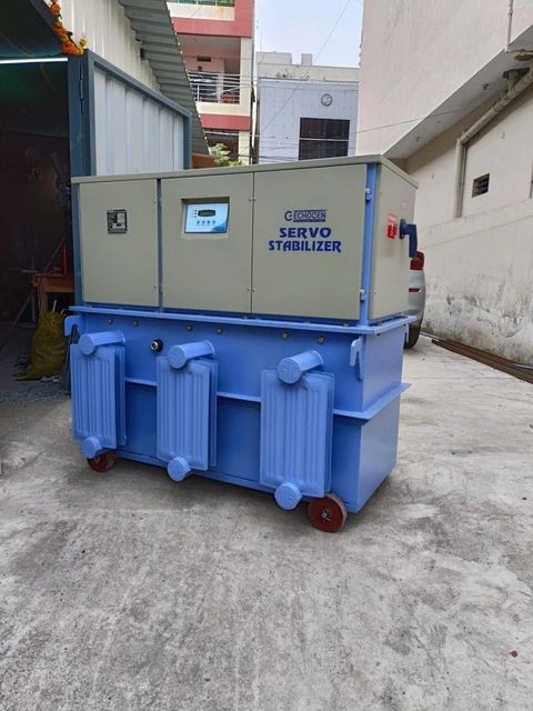 ECHOGEN 150 Kva Three Phase Oil Cooled Servo  Stabilizer Brand ECHOGEN Type Automatic Phase Three Phase Servo Motor Drive - Image 2