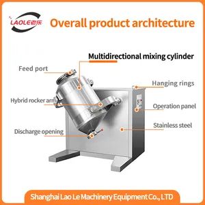 Sw 100 Full Automatic Commercial Three Dimensional Milk Powder Mixer Chemical Mixing Machine - Image 3