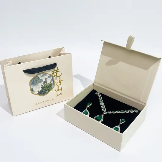 Customized Ring Bracelet Storage Luxury Paper Jewelry Magnet Packaging Box - Image 2