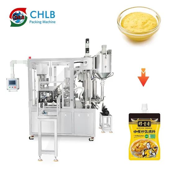 Factory Direct Spout Pouch Filling Capping Machine for Mustard Sauce Pudding Liquid - Image 1
