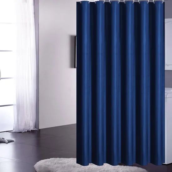 Solid Color Waterproof Polyester Shower Curtain Origin China Style Printed Model NO. Y-100 Location Shower Width - Image 3