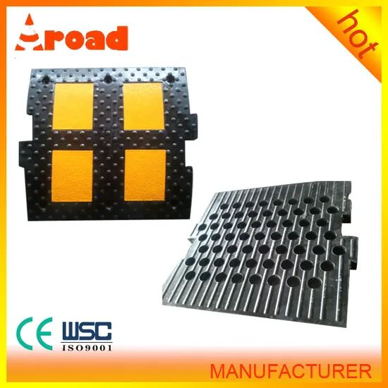 High Quality Traffic Recycled Rubber Car Ramps Curb Ramps Rubber Speed Bump - Image 3